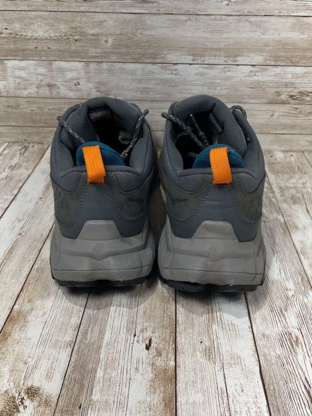 Hoka One Anacapa Low Gtx Men's 10 D Vibram Lace Up Gray Hiking Shoes Sneakers - Picture 8 of 9